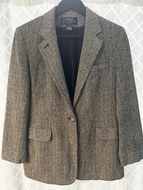 Lauren Ralph Lauren petite herringbone blazer
